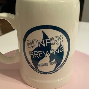 Bonfire Brewing  16oz mug Man of the Cliff heavy ceramic collectible